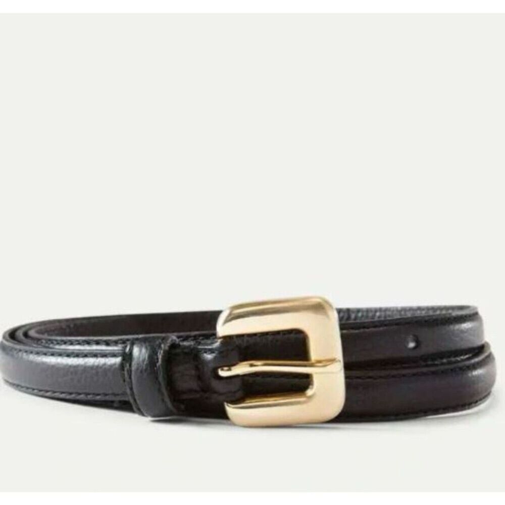 Veronica Beard Gavazzeni GLORIOSA Leather Gold Buckle Belt Sz XS 80 NWT 140